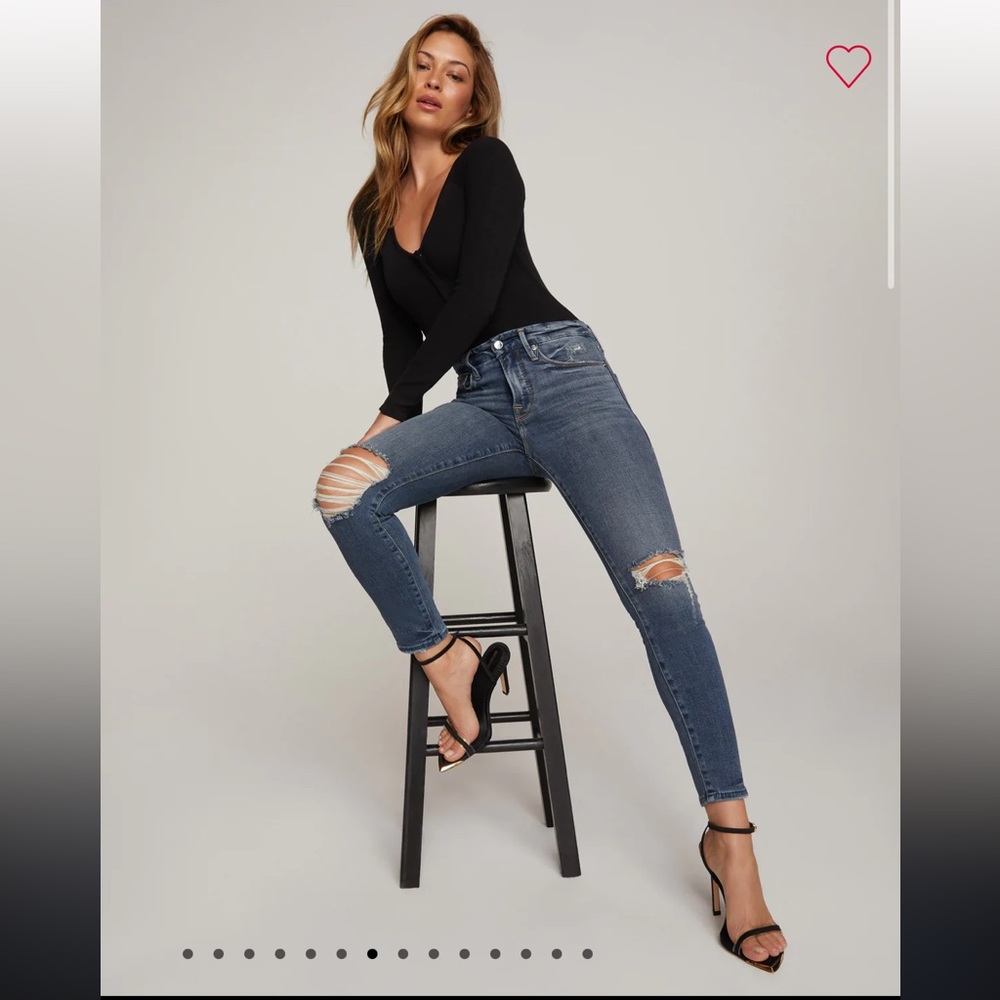 Good American Good Leg Crop Jeans